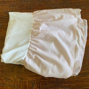 Martha Stewart Pink and White Fitted Crib/Bassinet Mattress Cover